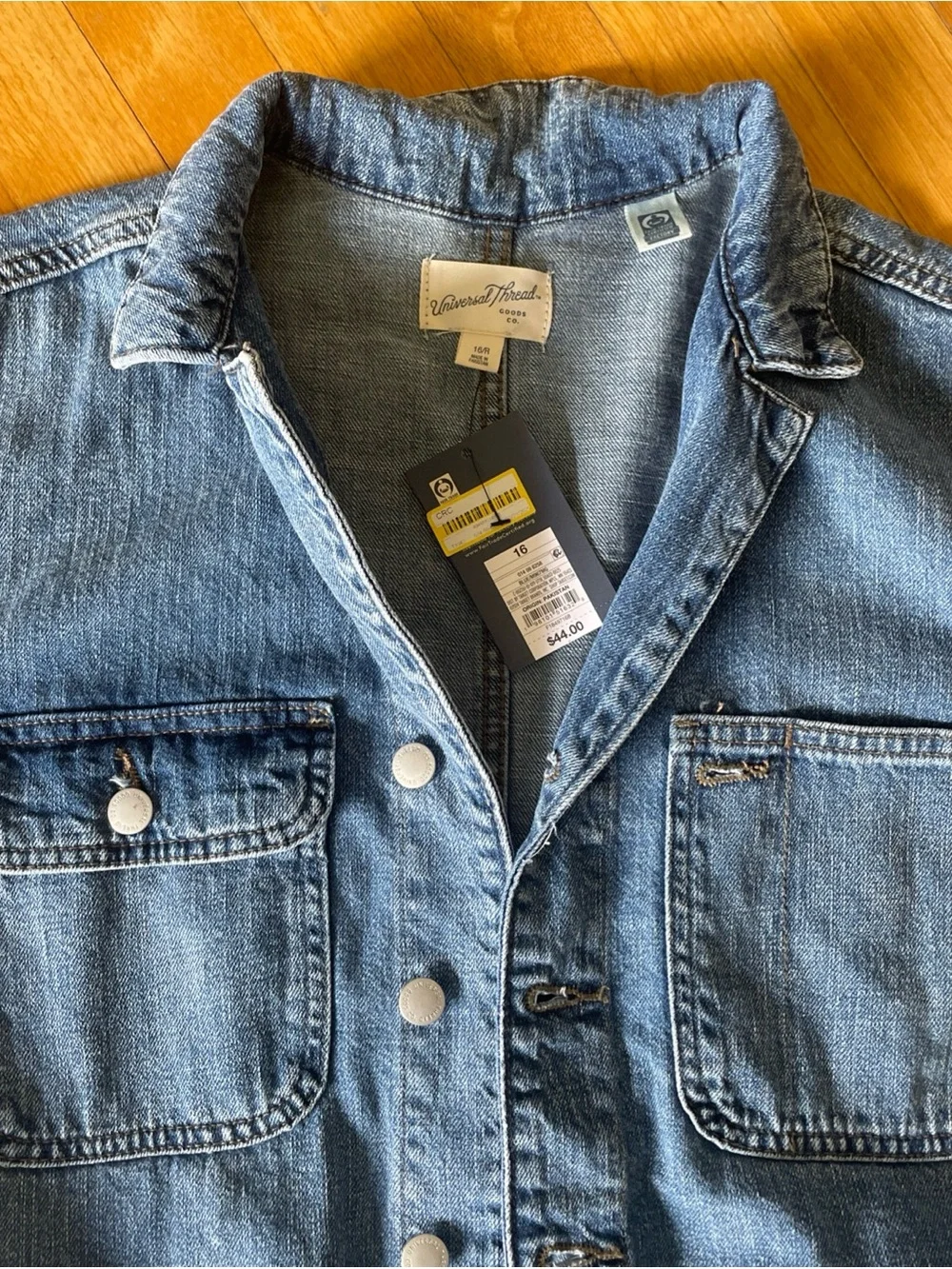 Universal Thread Denim Jumpsuit in Blue size 16